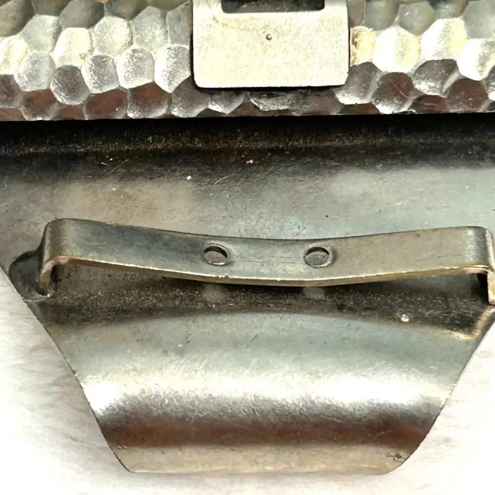 Vintage‎ Hammered Metal Belt Buckle